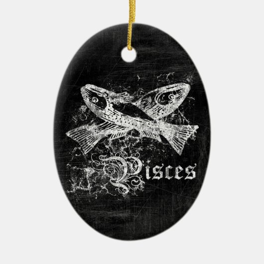 〔占星術の〕十二宮図ヴィンテージ セラミックオーナメント (正面)