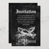 〔占星術の〕十二宮図ヴィンテージ 招待状 (正面/裏面)