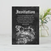 〔占星術の〕十二宮図ヴィンテージ 招待状 (スタンド正面)