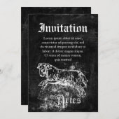 〔占星術の〕十二宮図ヴィンテージ 招待状 (正面/裏面)