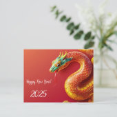 〔占星術の〕十二宮図中国のシンボル新年2025スネークアジアst シーズンポストカード (スタンド正面)