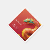 〔占星術の〕十二宮図中国のシンボル新年2025スネークアジアst スタンダードカクテルナプキン (角)