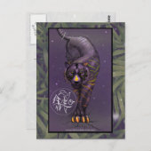 〔占星術の〕十二宮図中国のタイガーポストカード ポストカード (正面/裏面)