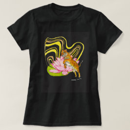 〔占星術の〕十二宮図中国のタイガー女性Tシャツ Tシャツ