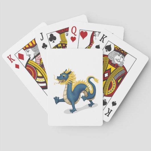 〔占星術の〕十二宮図中国のドラゴンかわいい星占いサインホワイト トランプ (裏面)