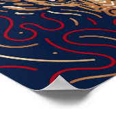 〔占星術の〕十二宮図中国のドラゴン |〔占星術の〕十二宮図デジタルプリント ポスター (角)