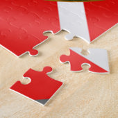 〔占星術の〕十二宮図中国のホイールパズル ジグソーパズル (側面)