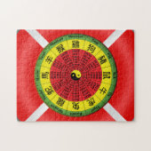 〔占星術の〕十二宮図中国のホイールパズル ジグソーパズル (横)