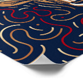 〔占星術の〕十二宮図中国のヤギ |〔占星術の〕十二宮図デジタルプリント ポスター (角)