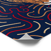 〔占星術の〕十二宮図中国のラット |〔占星術の〕十二宮図デジタルプリント ポスター (角)