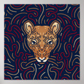 〔占星術の〕十二宮図中国のラット |〔占星術の〕十二宮図デジタルプリント ポスター (正面)