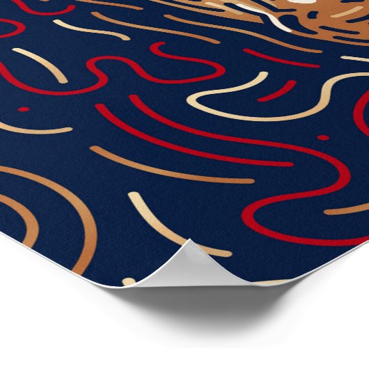 〔占星術の〕十二宮図中国の馬 |〔占星術の〕十二宮図デジタルプリント ポスター (角)