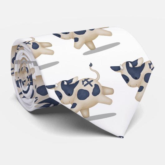 〔占星術の〕十二宮図中国のOx Cute Astrology Sign ネクタイ (ロール)