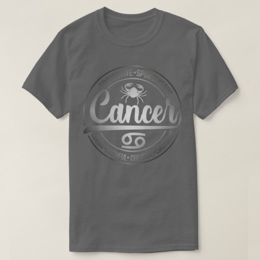 〔占星術の〕十二宮図丸デザインがん Tシャツ (デザイン正面)