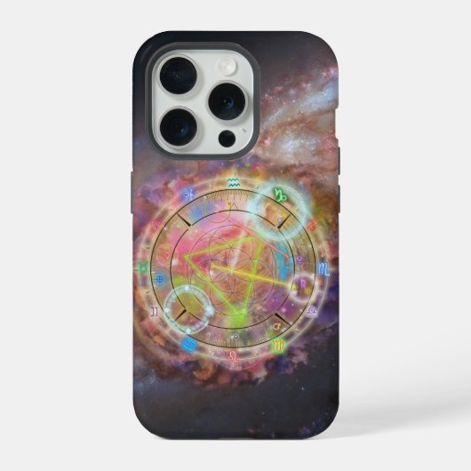〔占星術の〕十二宮図占星図 iPhoneケース (裏面)