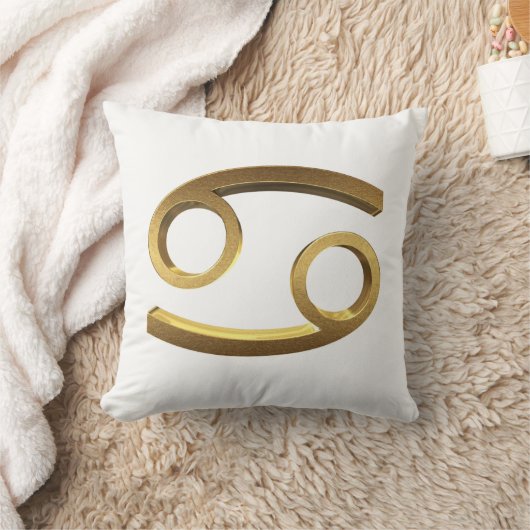 〔占星術の〕十二宮図占星術のシンボルや象徴太陽がん金ゴールド クッション (ブランケット)