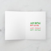 〔占星術の〕十二宮図占星記号：メリークリスマスクリスマス シーズンカード (内部)