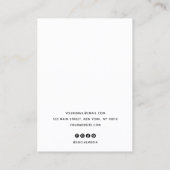 〔占星術の〕十二宮図天体イヤリングジュエリー表示 名刺 (裏面)