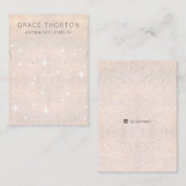 〔占星術の〕十二宮図天星イヤリングネックレス 名刺 (正面/裏面)