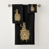 〔占星術の〕十二宮図女神 |コズミック金ゴールドレオアストロロジー バスタオルセット (インサイチュ)