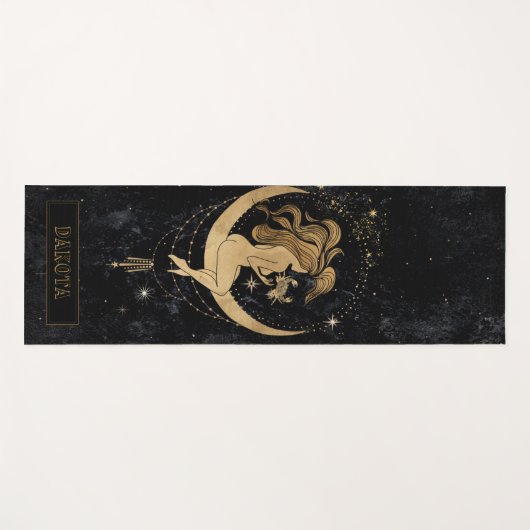 〔占星術の〕十二宮図女神 |宇宙金ゴールドがん占星術 ヨガマット (正面(横))