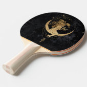 〔占星術の〕十二宮図女神 |宇宙金ゴールドがん占星術 卓球ラケット (正面アングル)