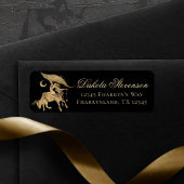 〔占星術の〕十二宮図女神 |宇宙金ゴールドタウロス星占 ラベル