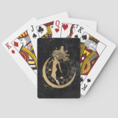 〔占星術の〕十二宮図女神 |宇宙金ゴールド天秤座占星術 トランプ (裏面)