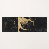 〔占星術の〕十二宮図女神 |宇宙金ゴールド射手座占星術 ヨガマット (正面(横))