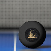 〔占星術の〕十二宮図女神 |宇宙金ゴールド射手座占星術 卓球ボール (ネット)