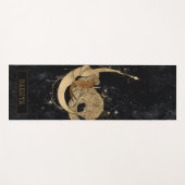 〔占星術の〕十二宮図女神 |宇宙金ゴールド山羊座占星術 ヨガマット (正面(横))