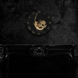 〔占星術の〕十二宮図女神 |宇宙金ゴールド山羊座占星術 ラウンド壁時計