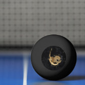 〔占星術の〕十二宮図女神 |宇宙金ゴールド山羊座占星術 卓球ボール (ネット)