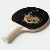 〔占星術の〕十二宮図女神 |宇宙金ゴールド山羊座占星術 卓球ラケット (正面アングル)