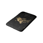 〔占星術の〕十二宮図女神 |宇宙金ゴールド星占い バスマット (アングル)