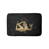 〔占星術の〕十二宮図女神 |宇宙金ゴールド蠍座占星術 バスマット (正面)