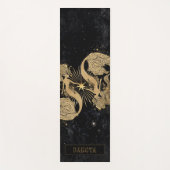 〔占星術の〕十二宮図女神 |宇宙金ゴールド魚座の占星術 ヨガマット (正面)