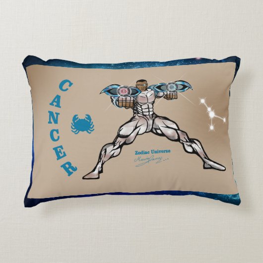 〔占星術の〕十二宮図宇宙がんアクセント枕 アクセントクッション (正面)