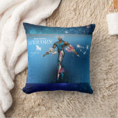 〔占星術の〕十二宮図宇宙山羊座装飾用クッション クッション (ブランケット)