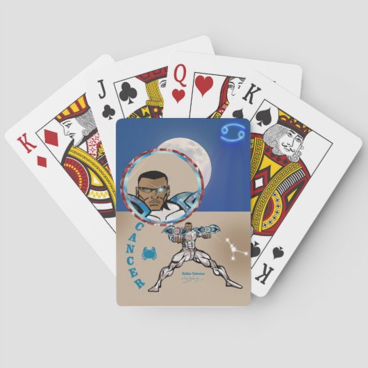 〔占星術の〕十二宮図宇宙 – がん – クラシックトランプ (裏面)