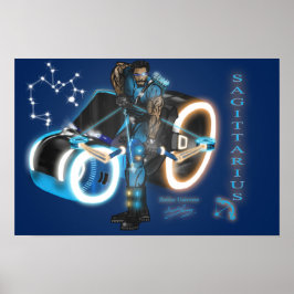 〔占星術の〕十二宮図宇宙 – 射手座ポスター ポスター