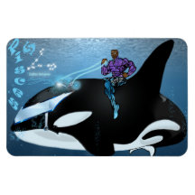 〔占星術の〕十二宮図宇宙 – 魚座マグネット