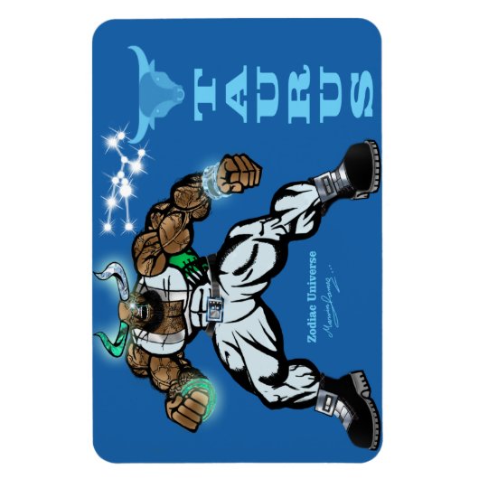 〔占星術の〕十二宮図宇宙 – 4 x 6タウロス磁石 マグネット (縦)