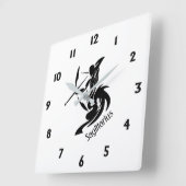 〔占星術の〕十二宮図射手座 スクエア壁時計 (傾斜)