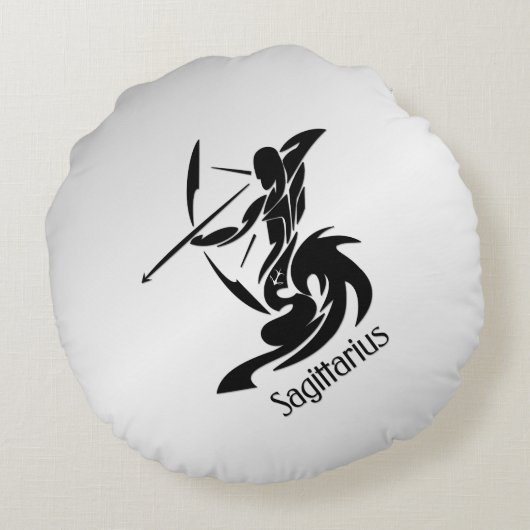 〔占星術の〕十二宮図射手座 ラウンドクッション (裏面)