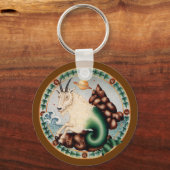 〔占星術の〕十二宮図山羊座カスタマイズだ! キーホルダー (正面)