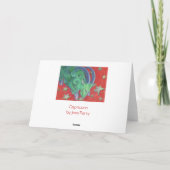 〔占星術の〕十二宮図山羊座'ハッピーバースデー'カードの白 カード (裏面)