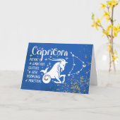 〔占星術の〕十二宮図山羊座星座を有する星座 カード (黄色い花)