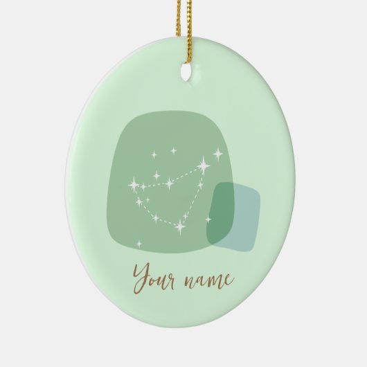 〔占星術の〕十二宮図山羊座 セラミックオーナメント (右)