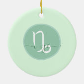 〔占星術の〕十二宮図山羊座 セラミックオーナメント (裏面)